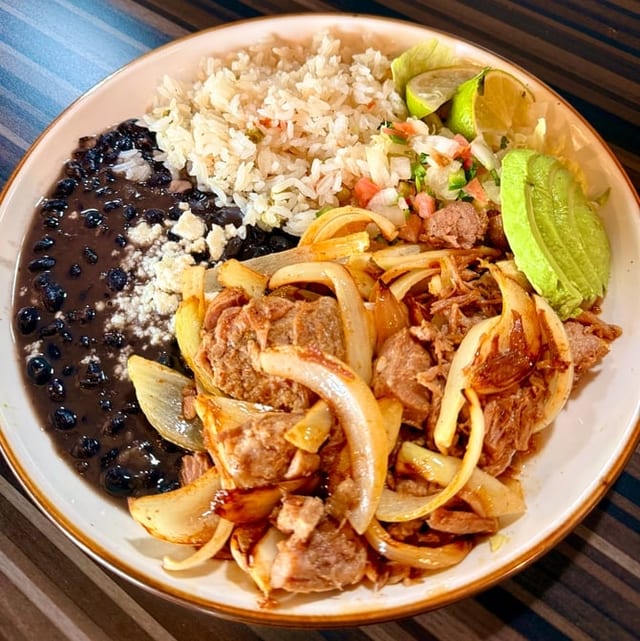 Carnitas Plate.