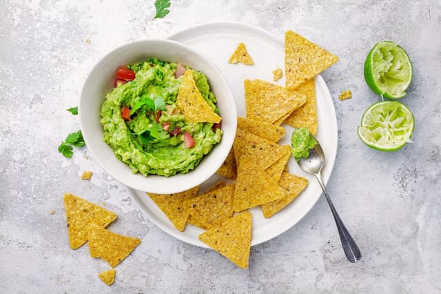 Chips and Guacamole.